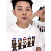 4SHOBOIZ Cartoon Printed Short-sleeved T-shirt