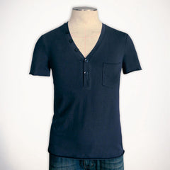 Men's Short-sleeved Deep V-neck T-shirt