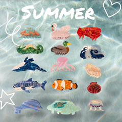 Sea-world Hair Claw Clips