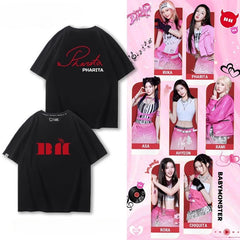 KPOP HELLO MONSTER Logo Printed T-Shirt