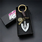 Anime Cowhide Rope Keychain Pendant