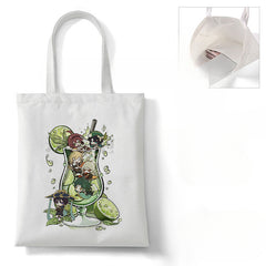 Casual Game Cartoon Canvas Tote Bag