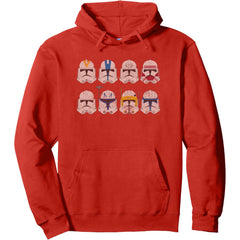 Clone Wars Clone Troopers Helmets Pullover Hoodie
