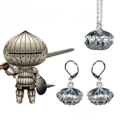 Game Onion Knight Stud Earrings Necklace Keychain
