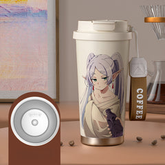 Anime Printed Coffee Thermos Cup