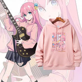 Bocchi Anime Graphic Pullover Hoodie