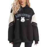Casual SKZ Graphic Sports Color Block Hoodie