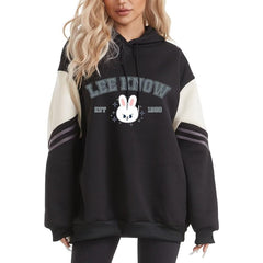 Casual SKZ Graphic Sports Color Block Hoodie