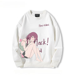 Women's Anime Crew Neck Sweatshirt