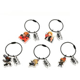 Anime Acrylic Wire Ring Keychain