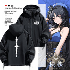 Unisex Game Logo Print Cos Zipper Jacket