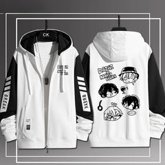 Casual Anime Zipper Hooded Jacket