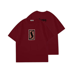 James Same Burgundy Short-sleeved T-shirt