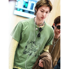 Martin Same Green Short-sleeved T-shirt