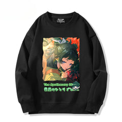 Unisex Anime Pattern Pullover Hoodie