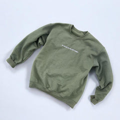 I'm Not Sad I'm Freakin Hungry Embroidered Sweatshirt