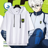 Nagi Anime Hooded Short Sleeve T-Shirt