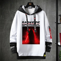 Unisex Darth Vader Print Pullover Hoodie