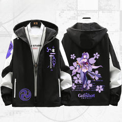 Casual Game Pattern Hooded Jacket