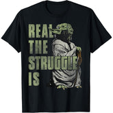 Yoda Real The Struggle Is Graphic T-Shirt