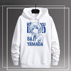 Unisex Anime Graffiti Print Loose Hoodie