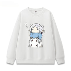 Casual Anime Printed Crew Neck Sweatshirt