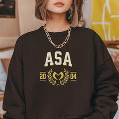 BM Logo Printed Crewneck Sweatshirt Hoodie