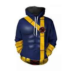 Unisex Cyclops Digital Print Zipper Cosplay Hoodie