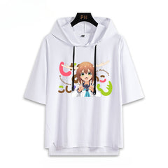 Anime Cos Hooded Short-sleeved T-shirt