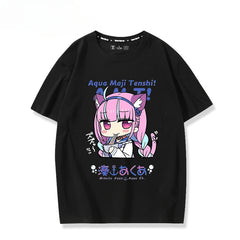 Unisex Vtuber Anime Short-sleeved T-shirt