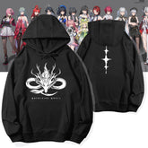 Game Logo Printed Pullover Hoodie