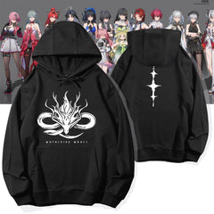 Game Logo Printed Pullover Hoodie