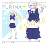 Women's Furina Game Short Sleeve T-Shirt Shorts Set