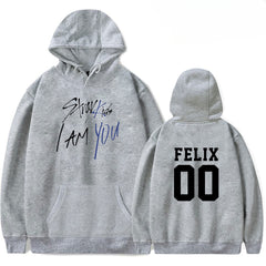 Unisex Trendy Kpop Letter Print Loose Hoodie