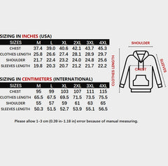 Men's and Women's Anime Letter Print Hoodie