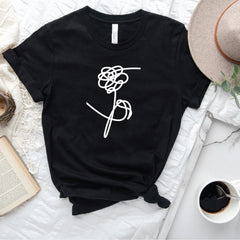 Bangtan Flower Printed Aesthetic T-shirt