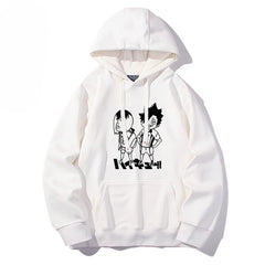 Casual Anime Graphic Print Pullover Hoodie