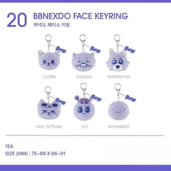Bbnexdo Purple Plush Keychain Pendant