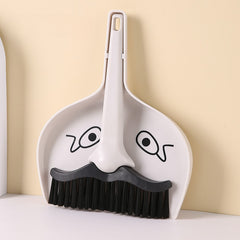 Moustache Dustpan and Brush Set