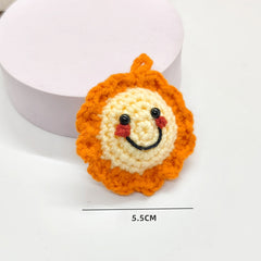 Handmade Crochet Sun & Moon Car Pendant