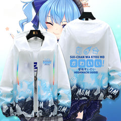 Casual Vtuber Print Thin Sunscreen Jacket
