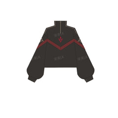 Sparkle Cosplay Game Trench Coat Top