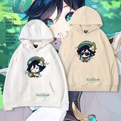 Unisex Venti Game Print Pullover Hoodie