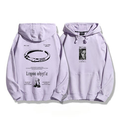 Unisex Melina Graphic Print Casual Loose Hoodie