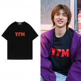 JUHOON Same Style Letter Print Short-sleeved T-shirt