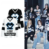 H2H Hip-hop Style Long-sleeved Jersey Top