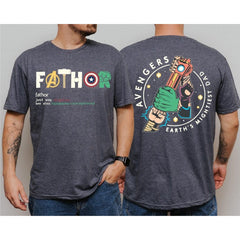 Fathor Avengers Printed Daddy T-Shirt