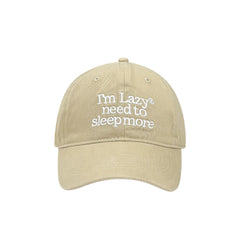 Karina I'm Lazy Embroidered Baseball Cap