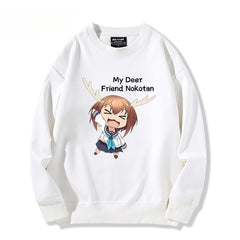 Casual Women's Anime Crew Neck Sweatshirt