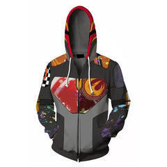 Unisex Comic 3d Print Cosplay Zipper Hoodie